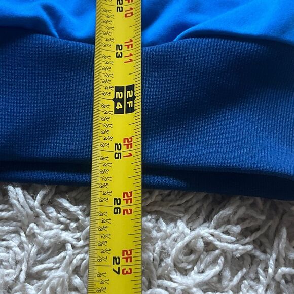 Vintage 1980s Adidas Tracksuit Zip Up Track Suit Jacket Size M Soccer Blue Red - Picture 4 of 12